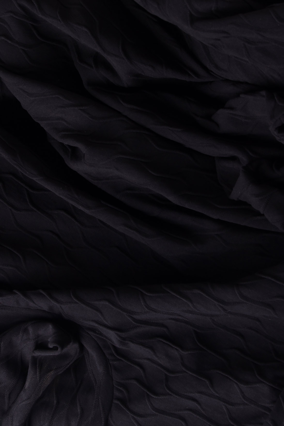 Rochie midi din jerse negru Lure imagine 3