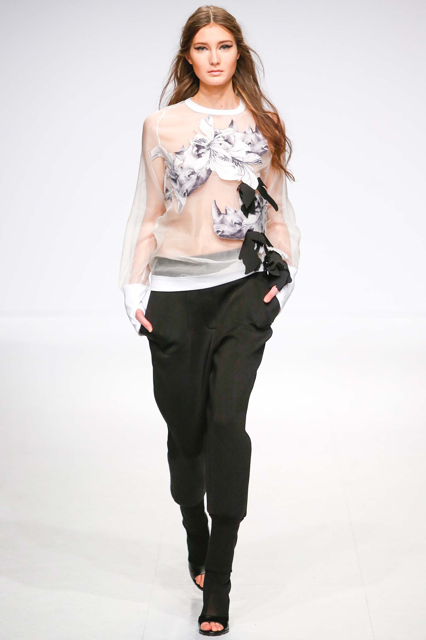 'Tundra' embroidered silk blouse Ioana Ciolacu image 1