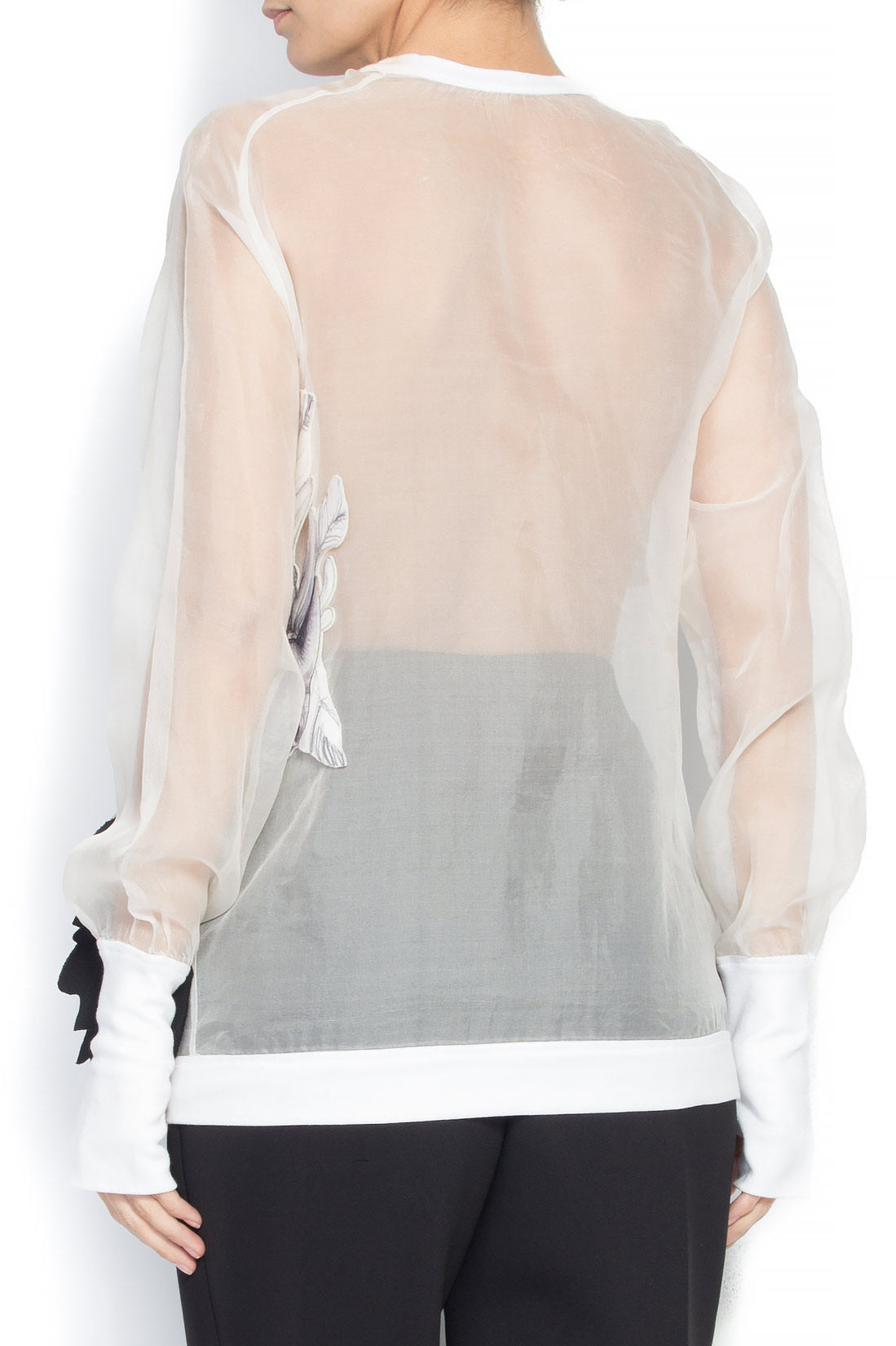 'Tundra' embroidered silk blouse Ioana Ciolacu image 3