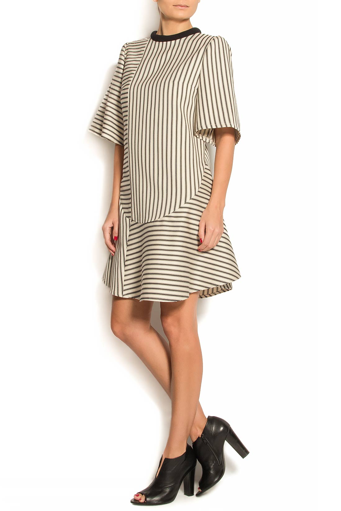 Striped cotton mini dress ATU Body Couture image 1