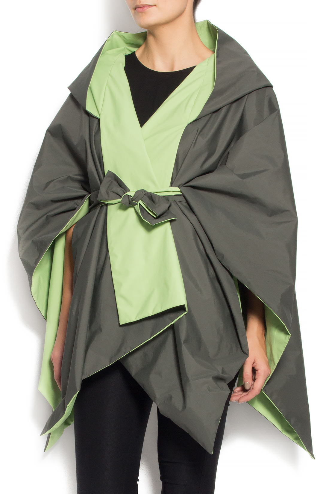Reversible woven raincoat Karmen Herscovici image 2
