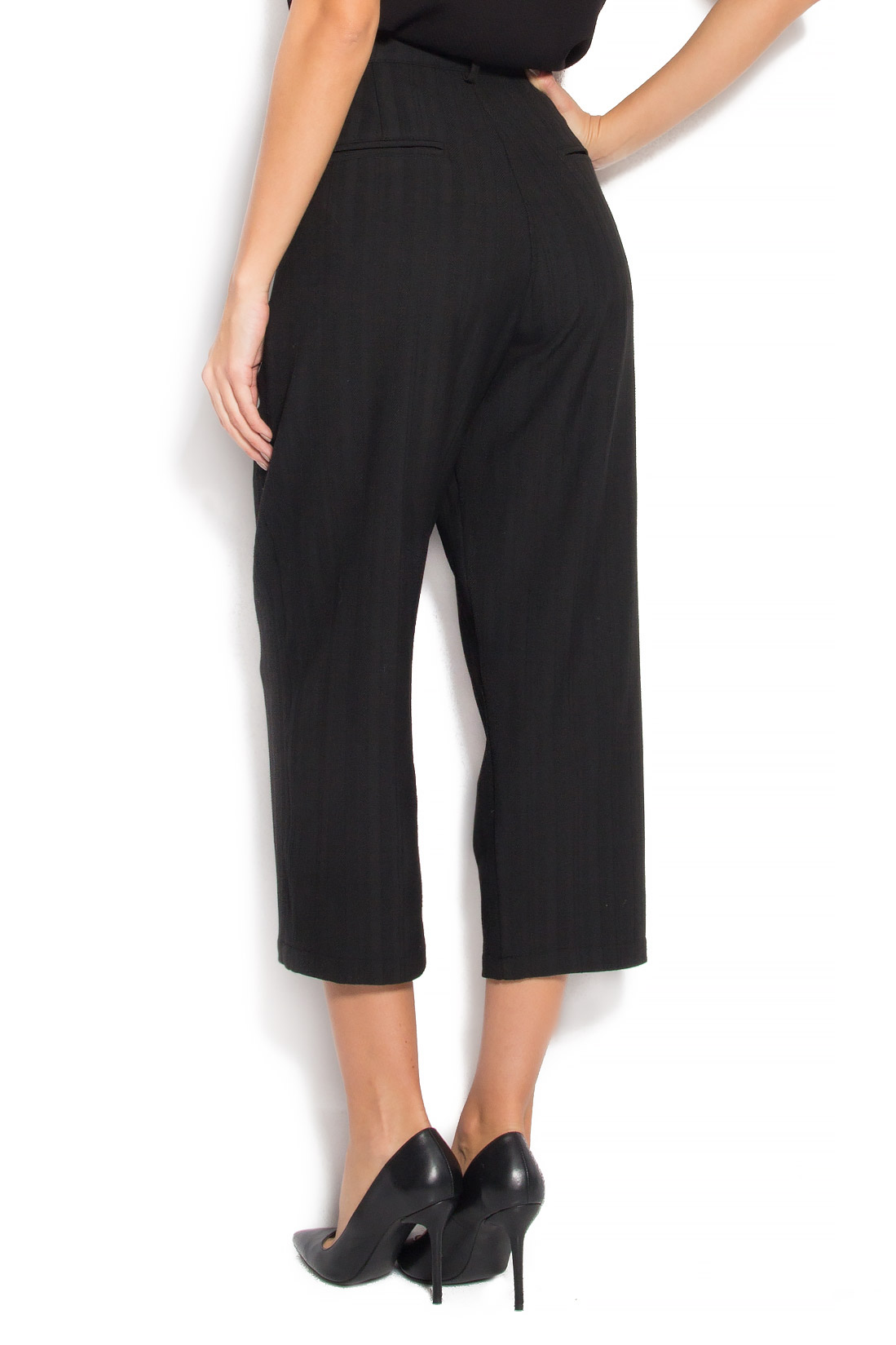 'Collected Trousers' wool-blend wide-leg culottes Studio Cabal image 2