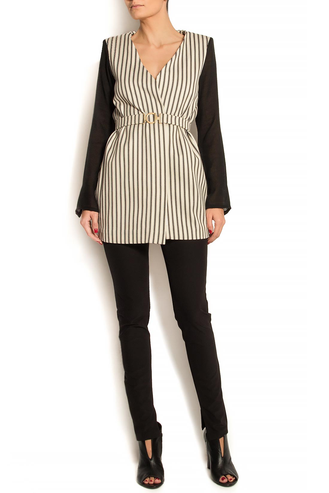 Stripped wool-cotton jacket ATU Body Couture image 1