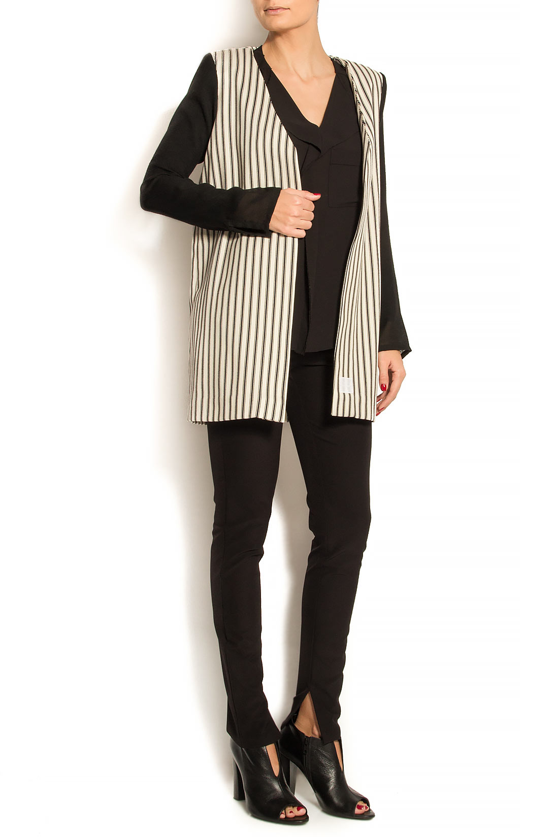 Stripped wool-cotton jacket ATU Body Couture image 0