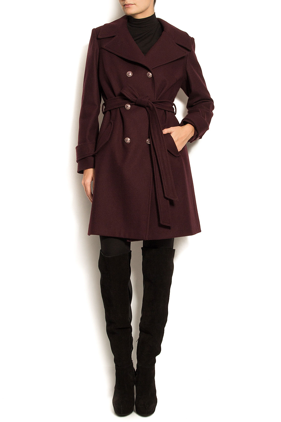 Palton din lana Raffaela Moraru imagine 0