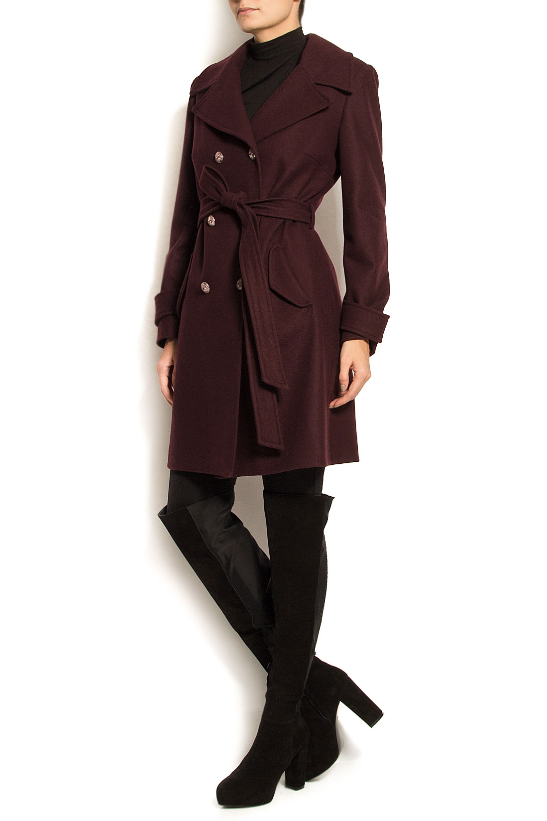 Palton din lana Raffaela Moraru imagine 1