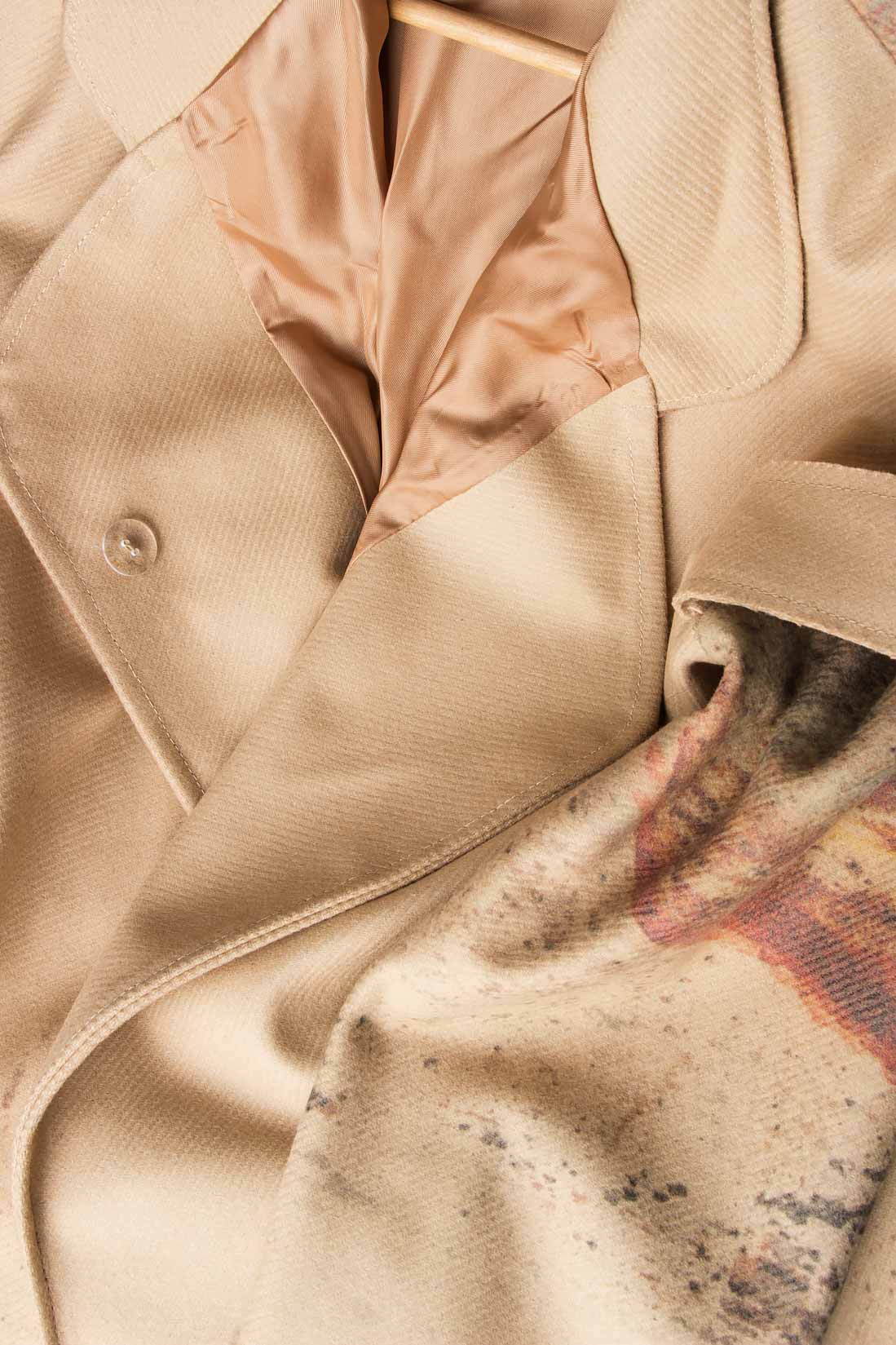 Manteau en laine à imprimé fantaisie  A03 image 4