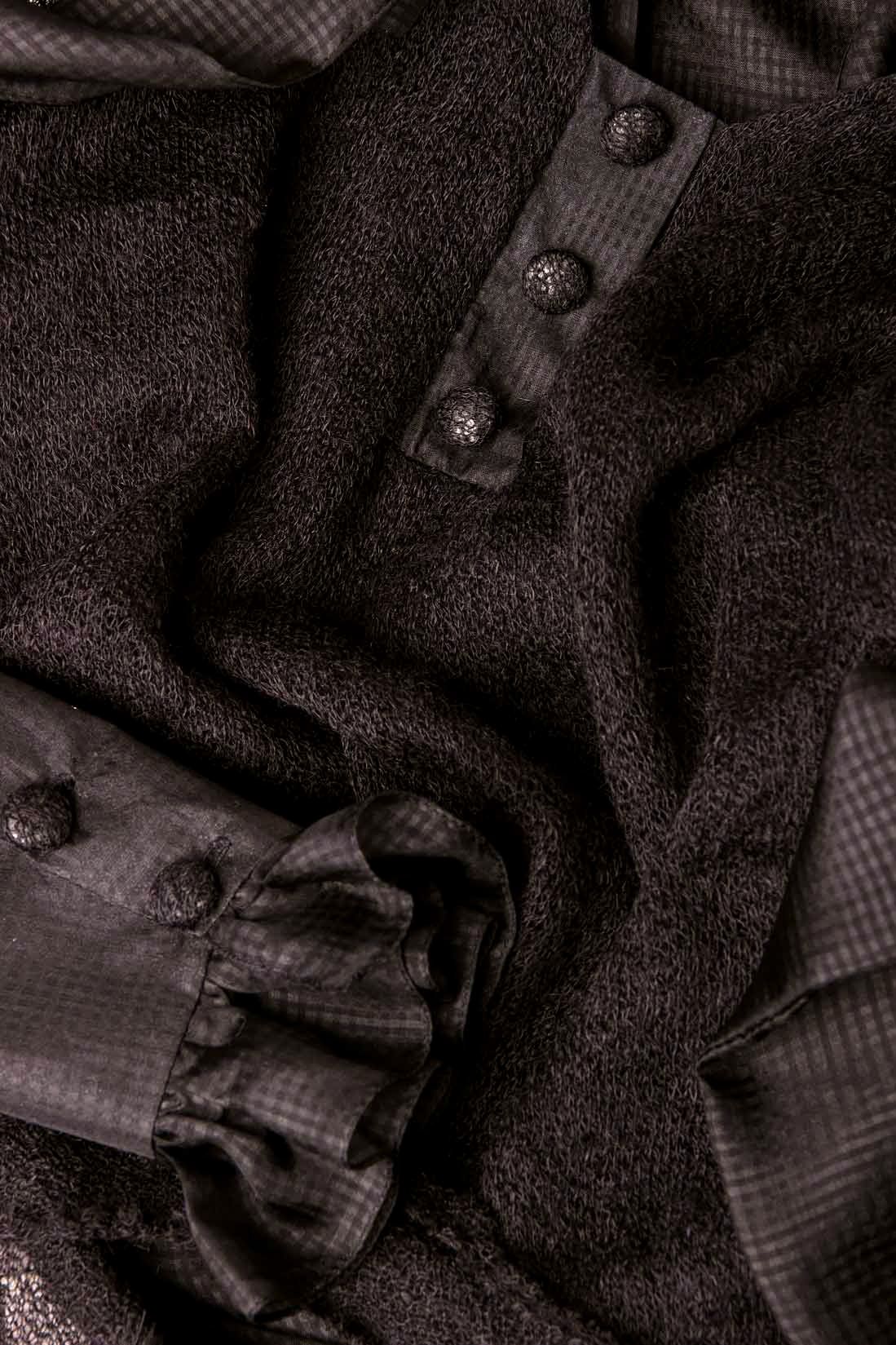 Silk-trimmed cashmere-blend sweater Elena Perseil image 3
