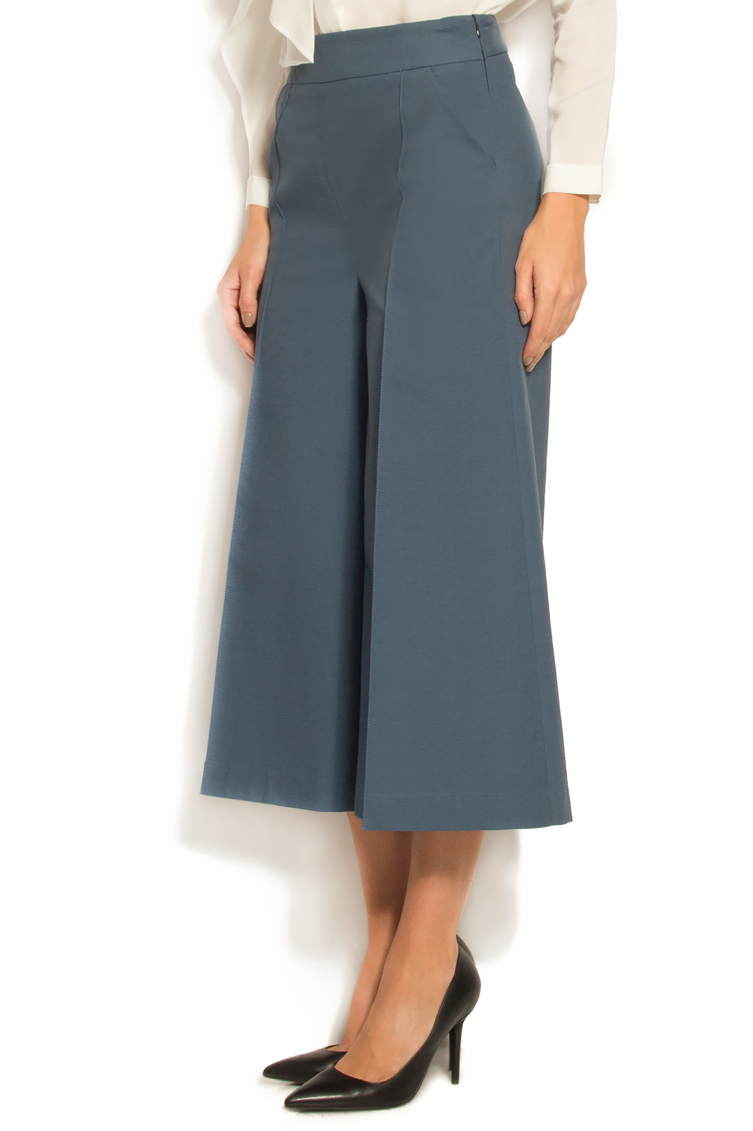 Wool-blend wide-leg culottes Lena Criveanu image 1