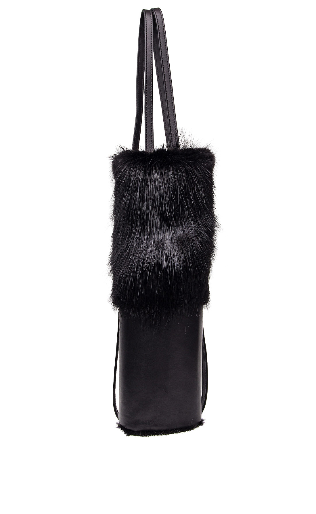Leather and fur backpack Laura Olaru image 0