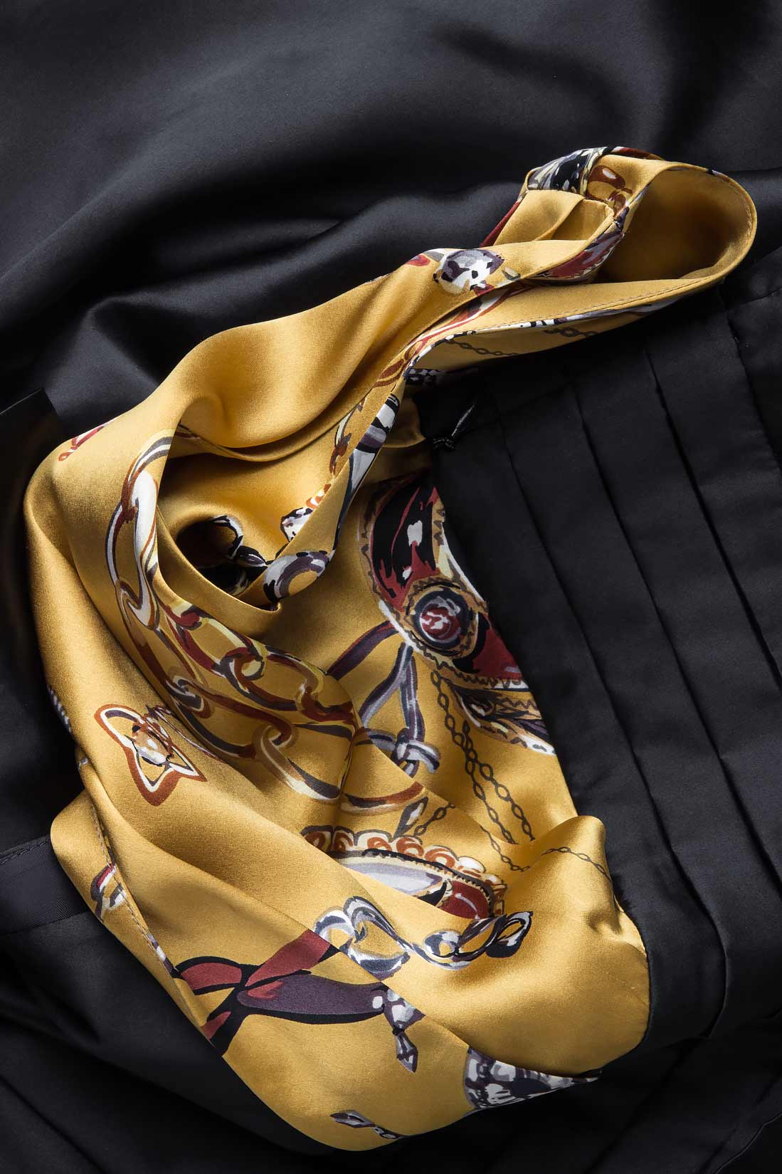 Asymmetric printed silk-satin mini dress Grigori Ciliani image 3