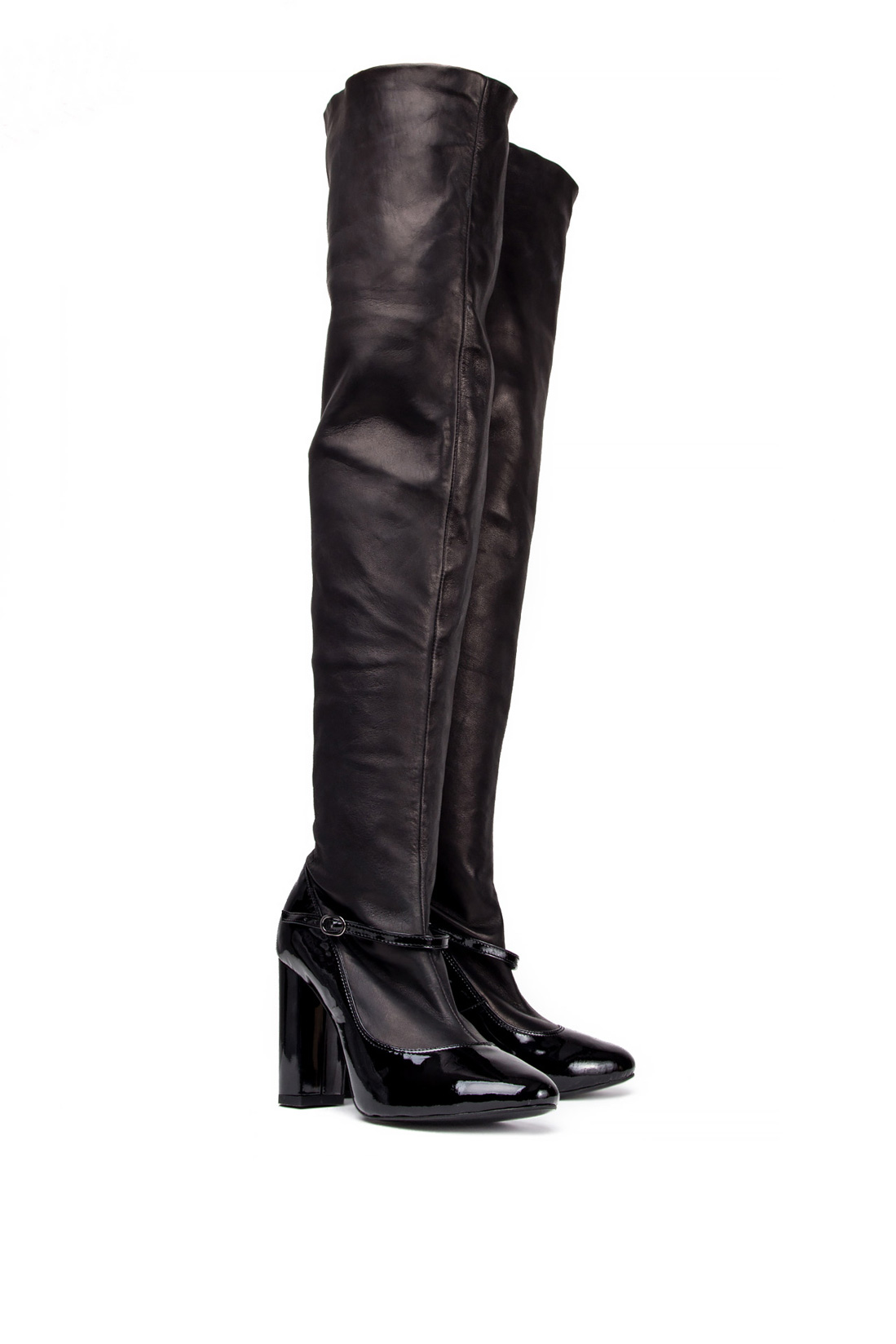 Leather over-the-knee boots Ana Kaloni image 1