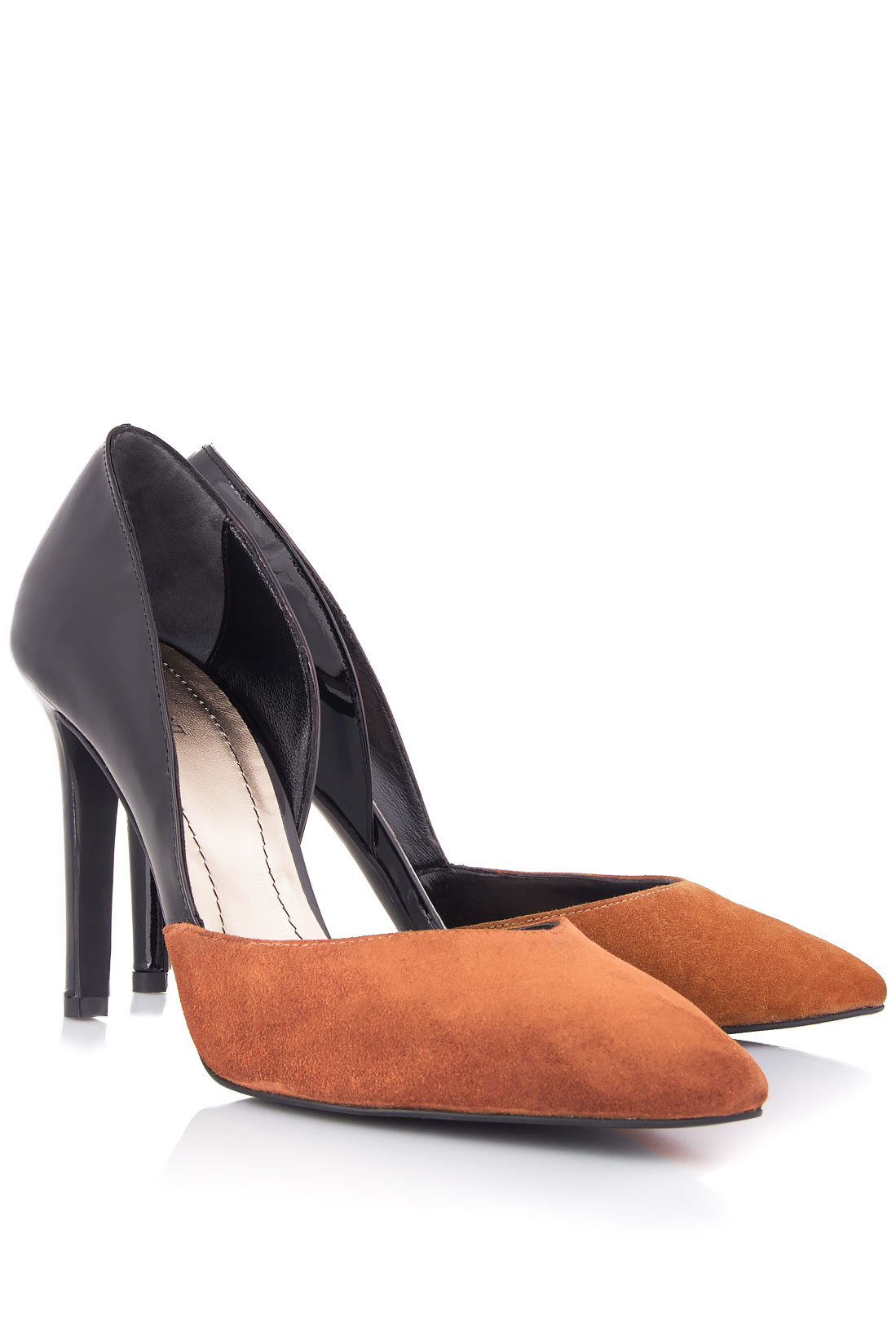 D'Orsay two-tone leather pumps Ana Kaloni image 1