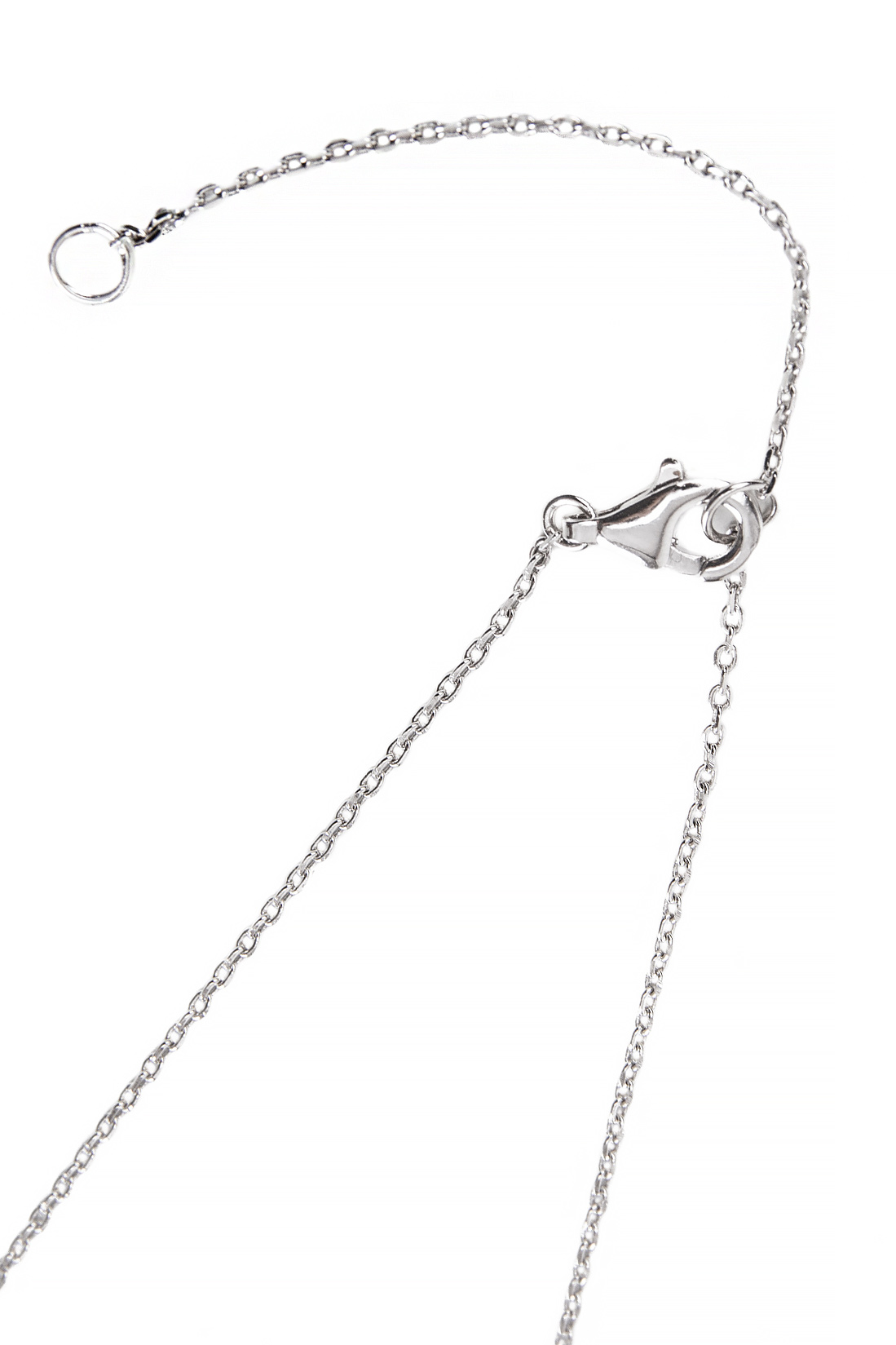 'Frame' silver necklace Obsidian image 2