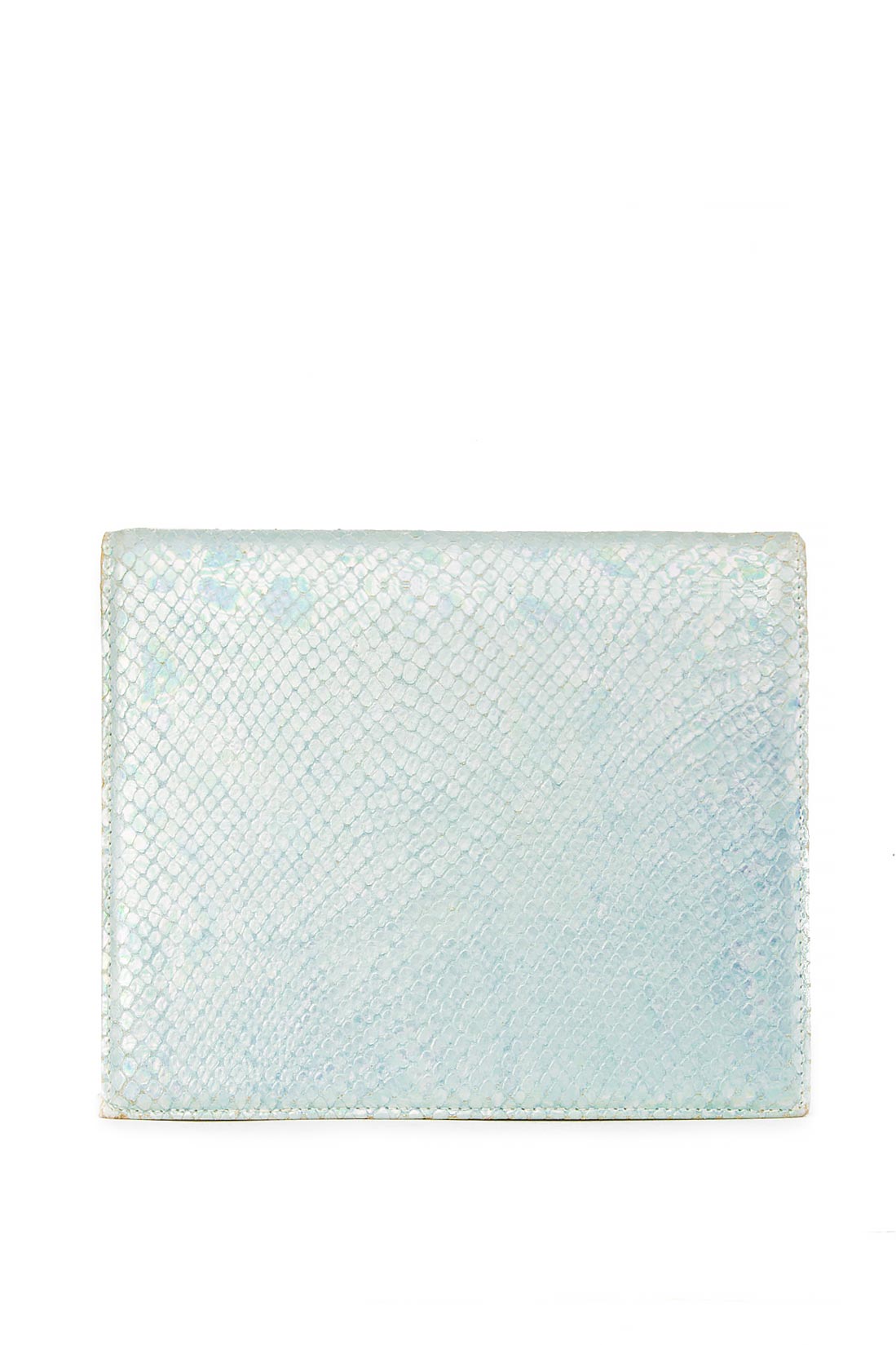 Textured-leather clutch embossed with metallic mirrors Mihai Albu image 2