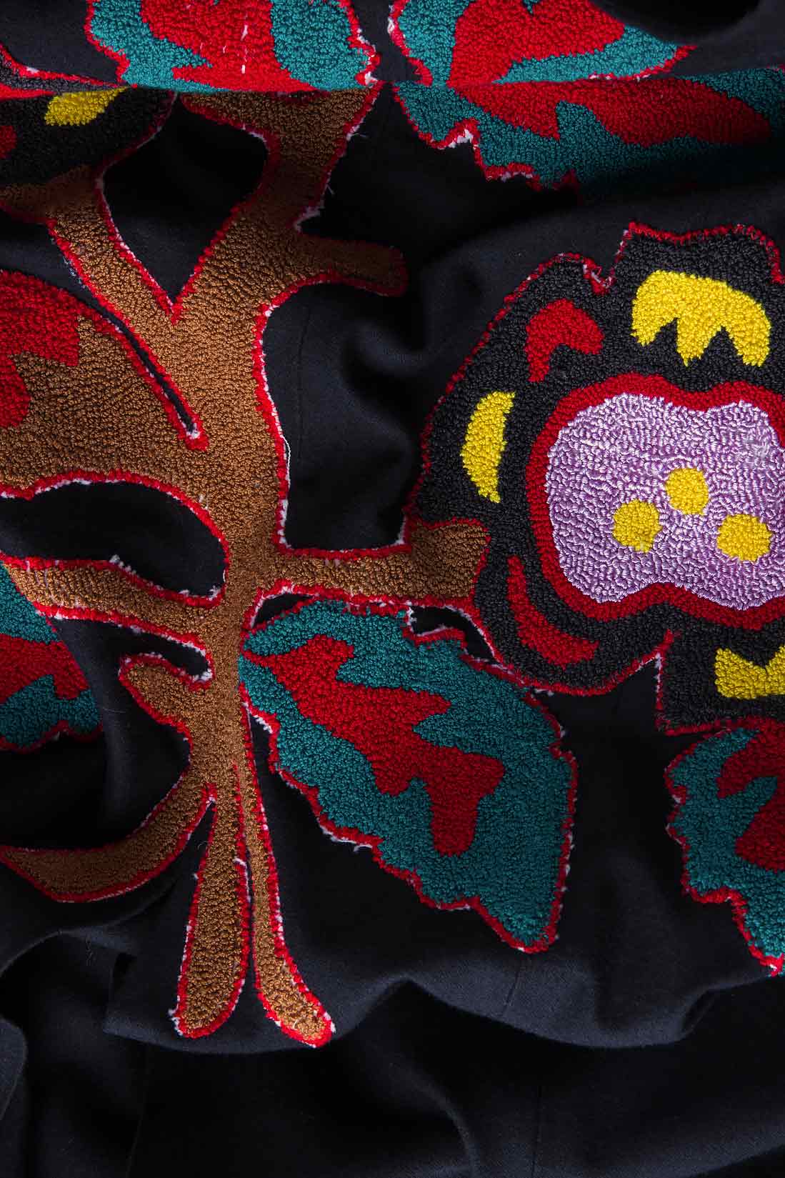 Embroidered wool midi skirt Izabela Mandoiu image 3