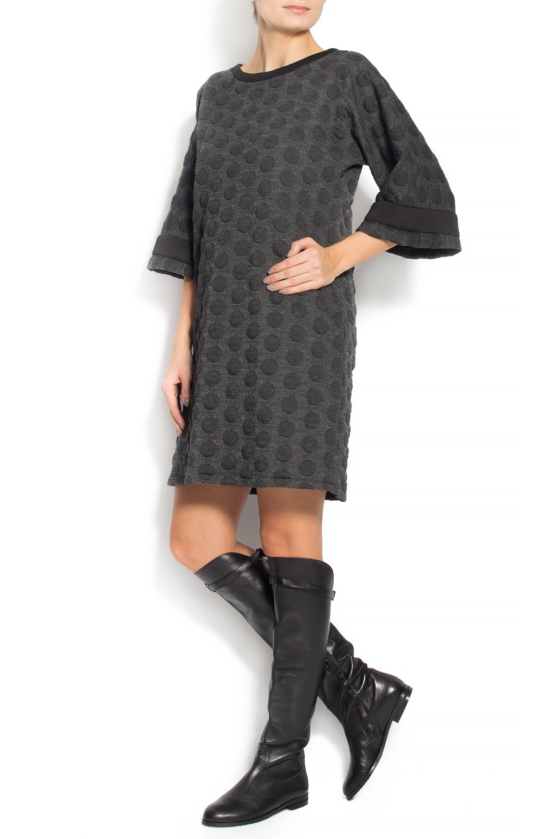 Polka-dot cotton-blend dress Bluzat image 1