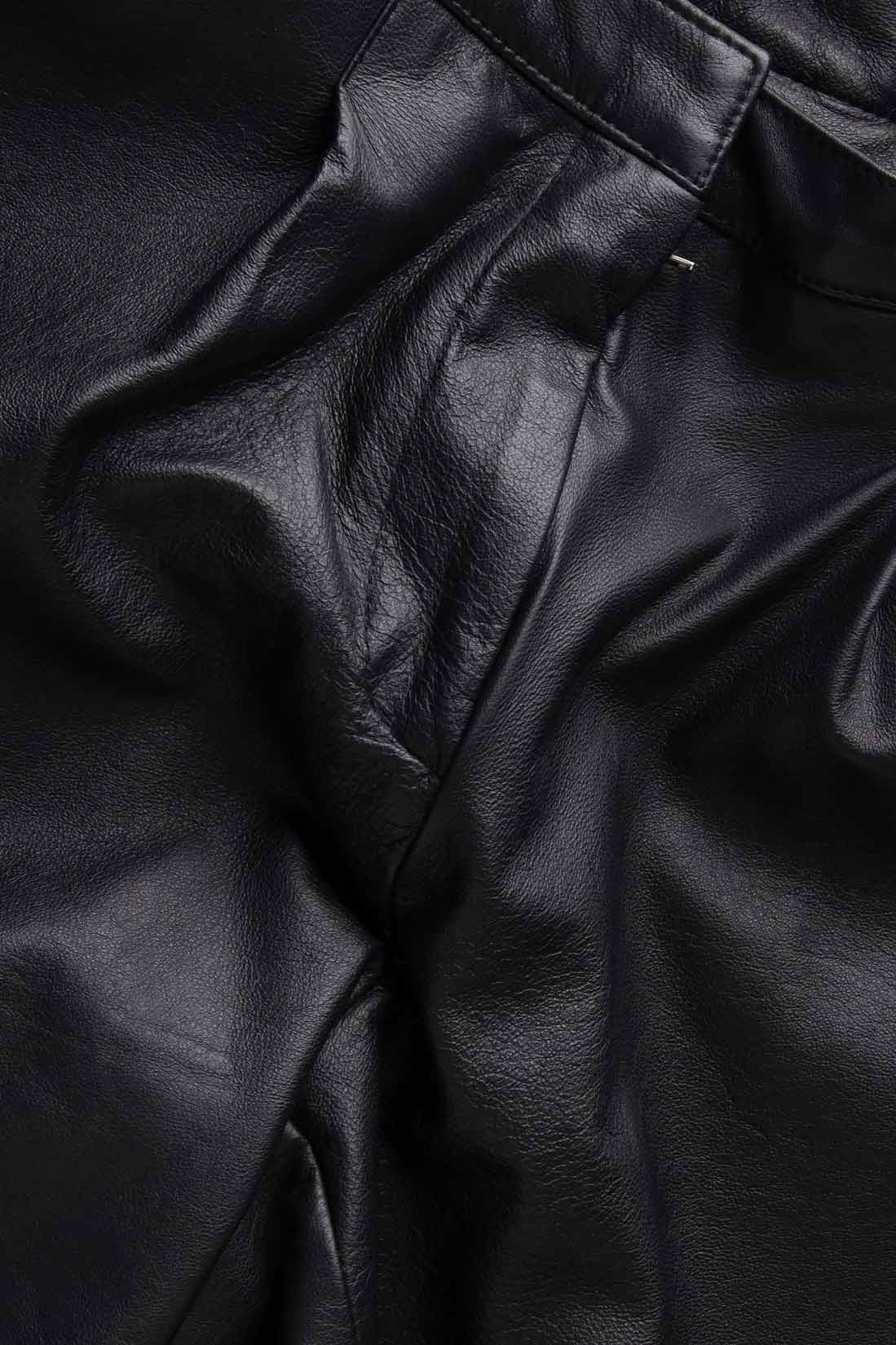 Leather shorts Framboise image 4