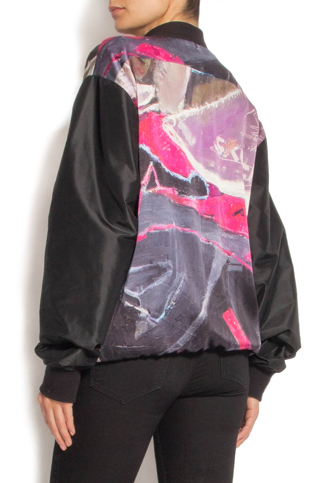 Silk bomber jacket Argo by Andreea Buga image 2