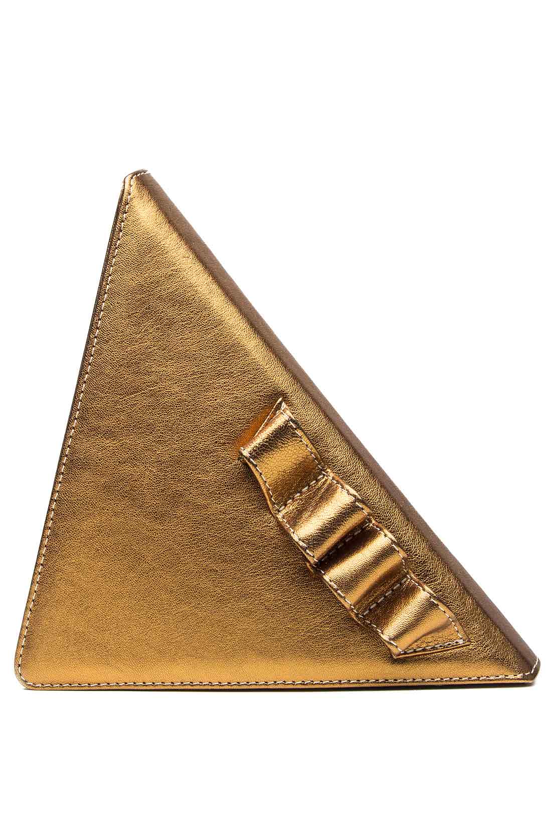 Leather triangle clutch Laura Olaru image 1