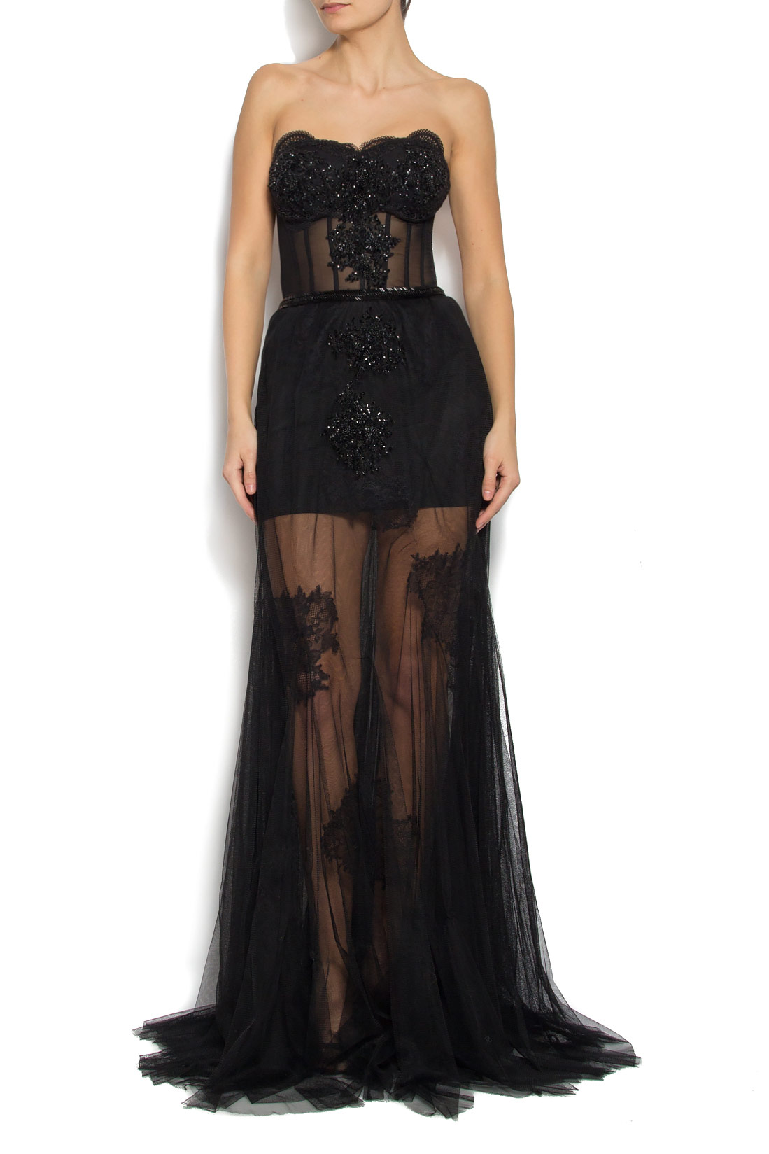 Embroidered tulle gown Bien Savvy image 0