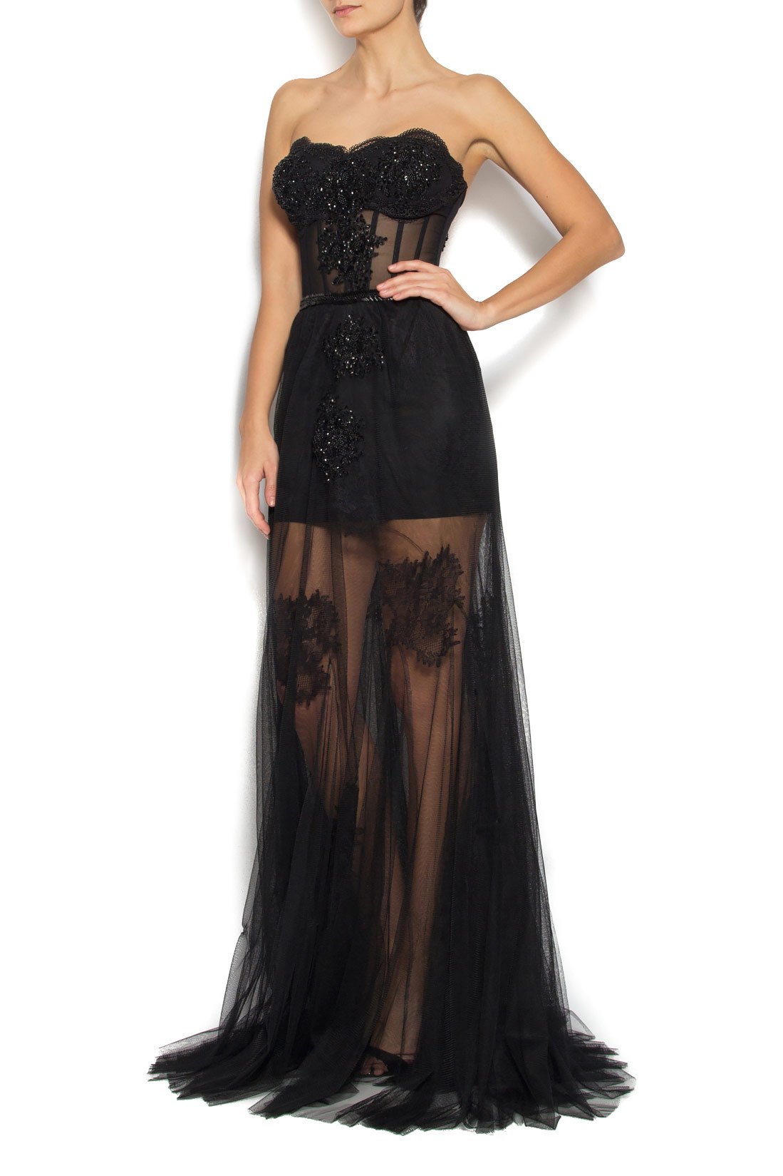 Embroidered tulle gown Bien Savvy image 1