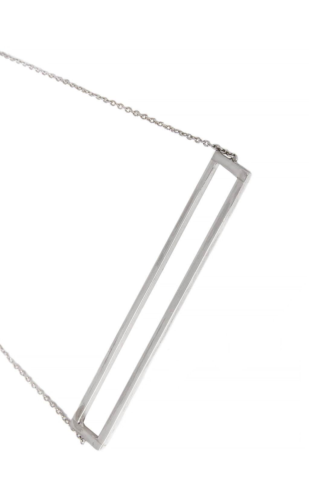 'Rectangle' silver necklace Snob. image 1