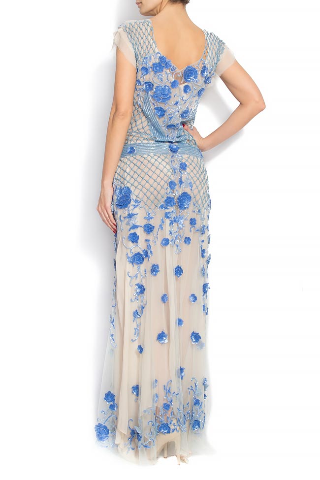 Embellished silk maxi dress Elena Perseil image 3