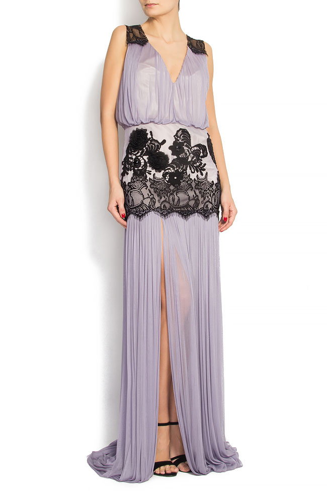 فستان من الحرير الطبيعي مع اضافات من الدانتيل ايلينا بيرسيل image 0