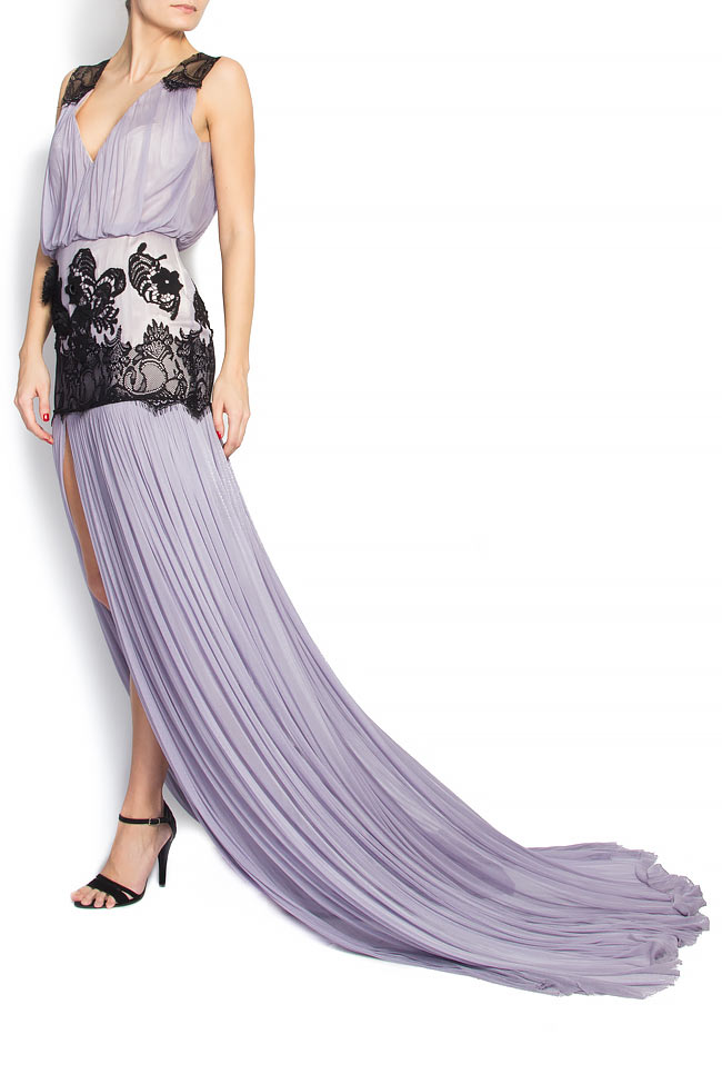 فستان من الحرير الطبيعي مع اضافات من الدانتيل ايلينا بيرسيل image 1
