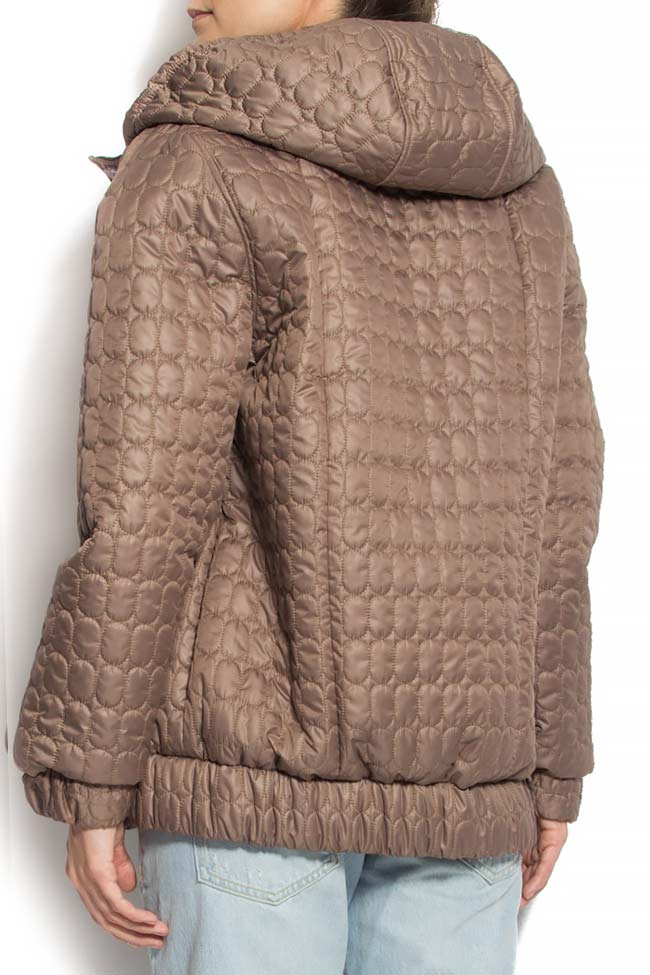 Hooded quilted jacket A03 image 3