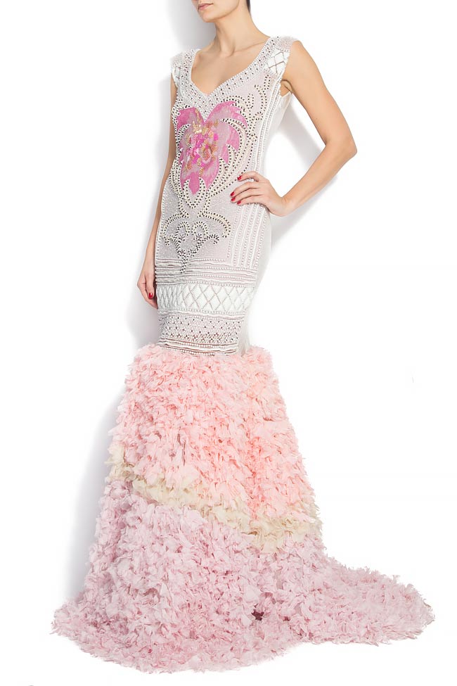 Embellished silk gown Elena Perseil image 1