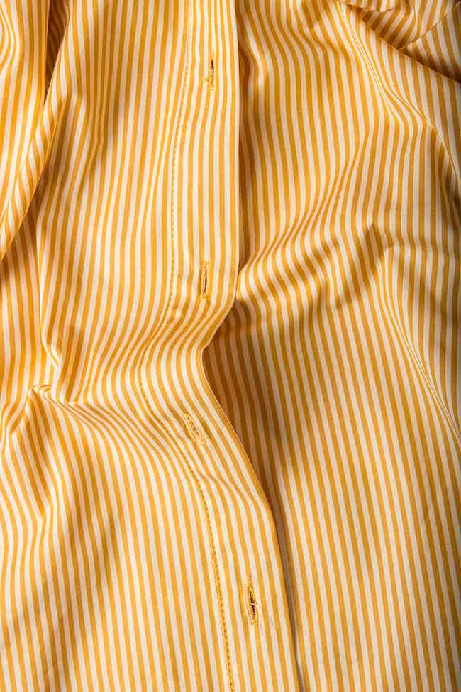 Striped cotton shirt Framboise image 3
