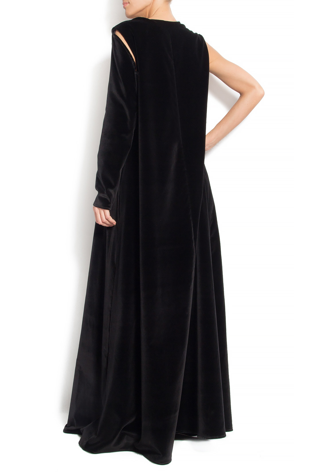 Velvet dress with removable sleeve Aer Wear image 2