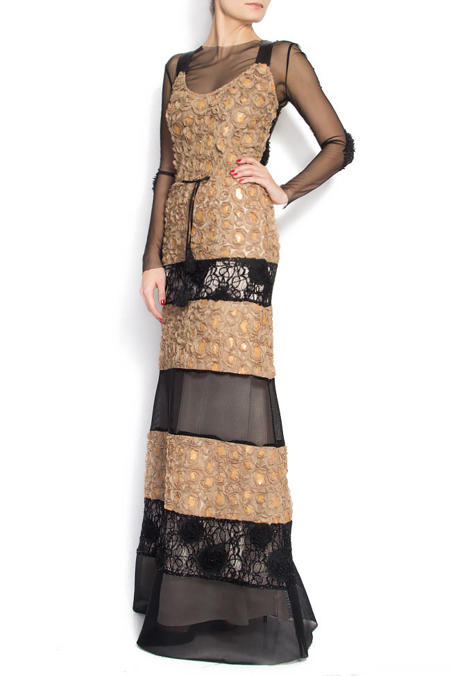 Maxi dress with hand-sewn details Elena Perseil image 1