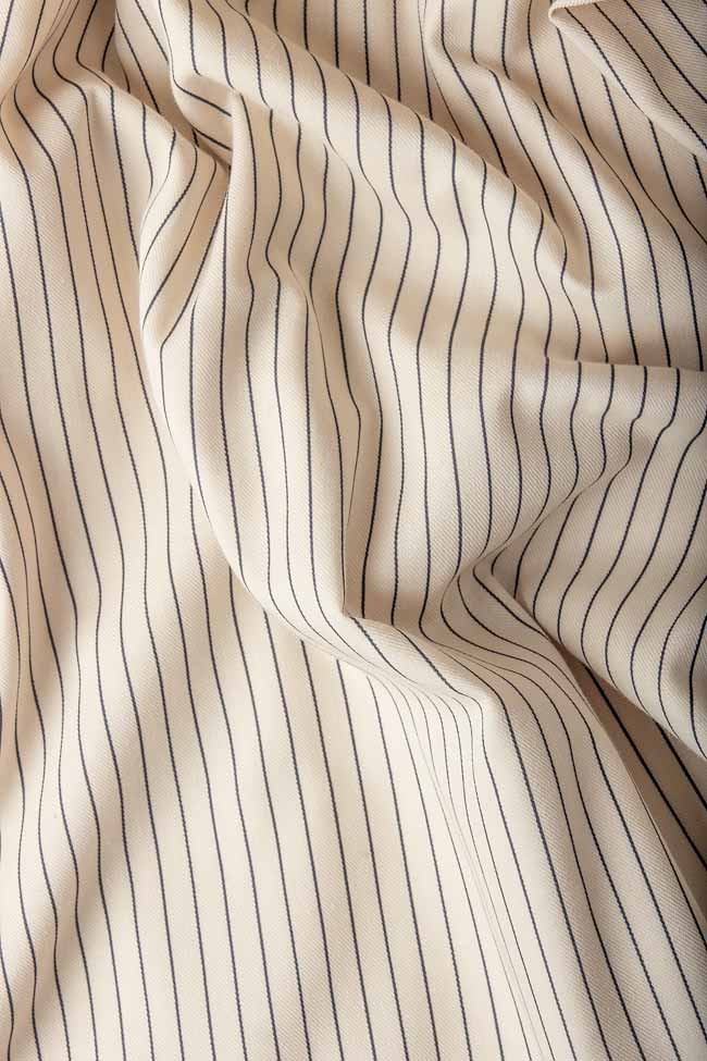 Striped cotton dress Framboise image 3