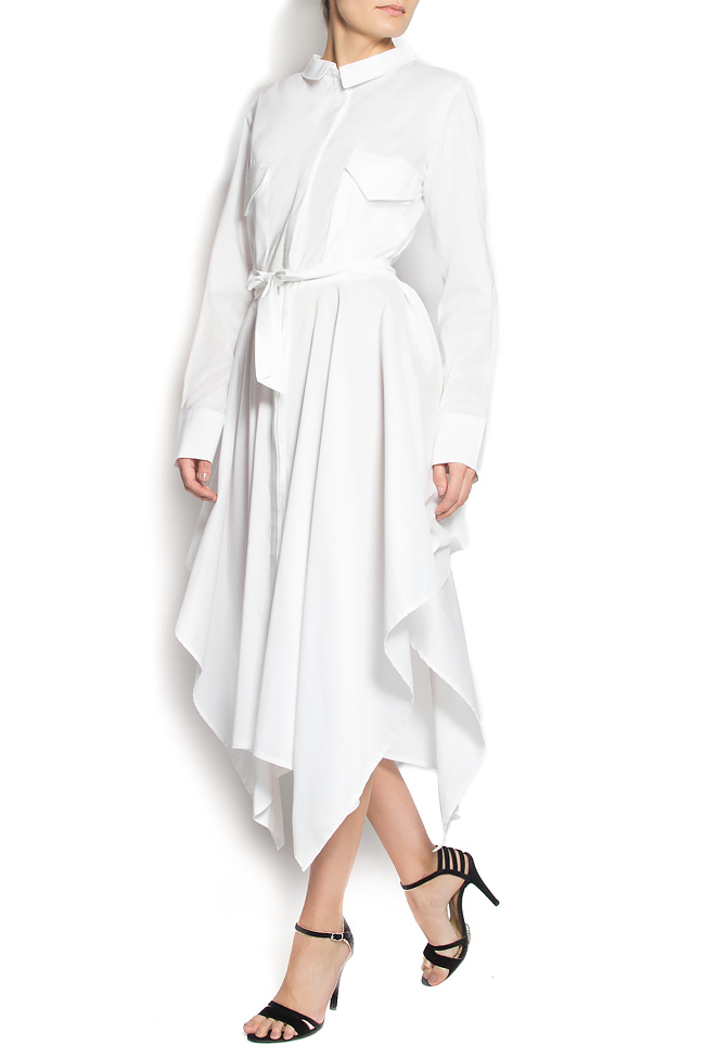 Belted cotton-poplin dress Karmen Herscovici image 3