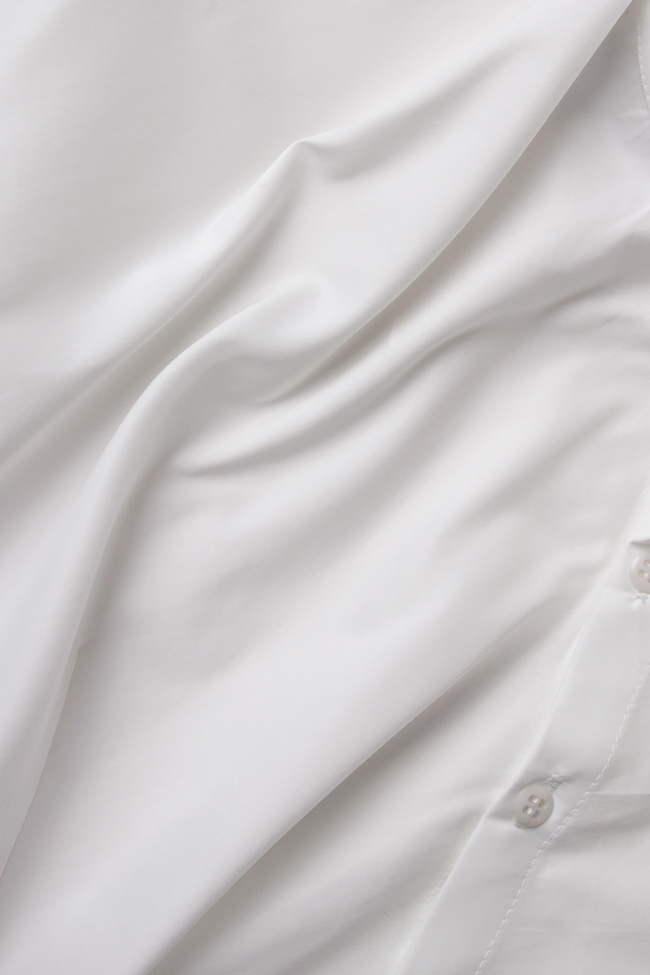 Asymmetric cotton shirt dress Karmen Herscovici image 4