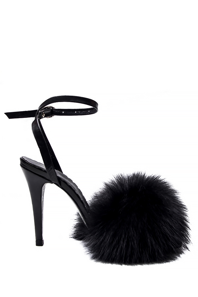 Fox fur leather sandals Mihaela Gheorghe image 0