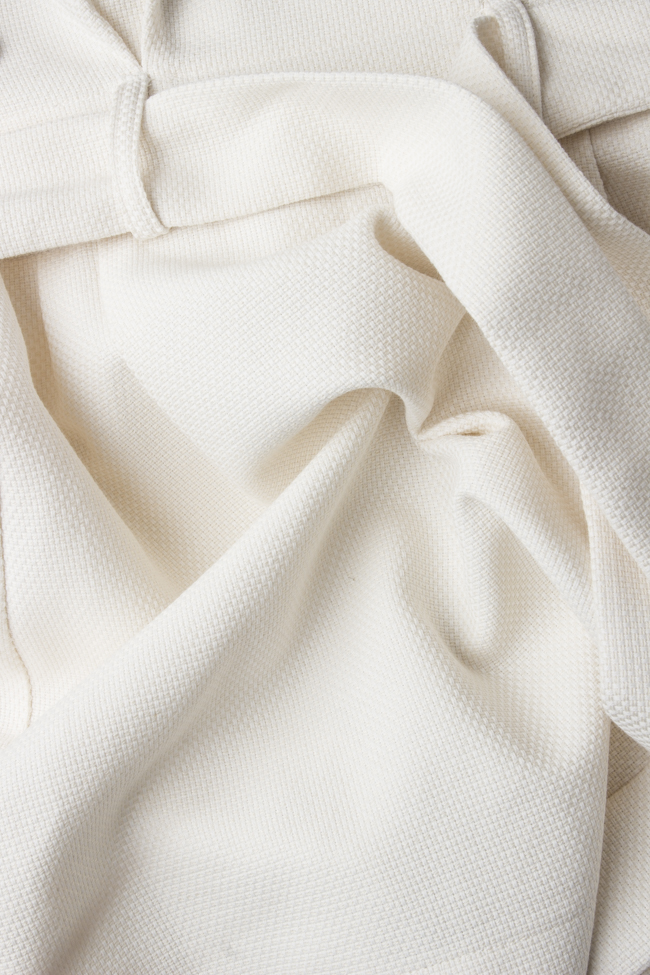 Belted cotton skirt Framboise image 3