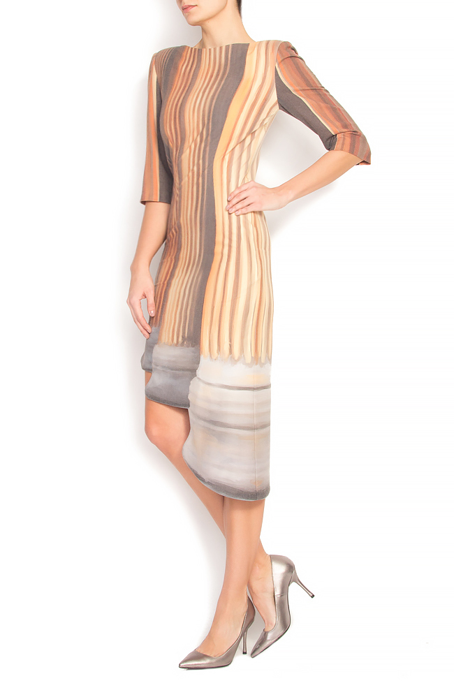 Asymmetric stretch-crepe dress Alexandru Raicu image 1