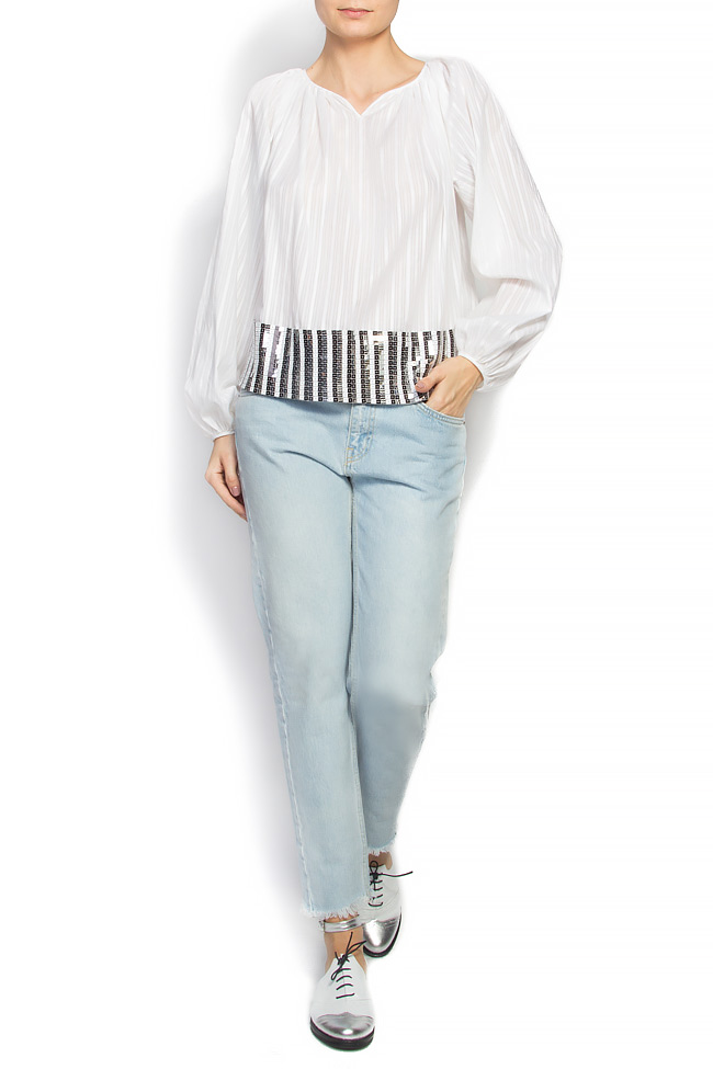 Embellished cotton blouse Daniela Barb image 0