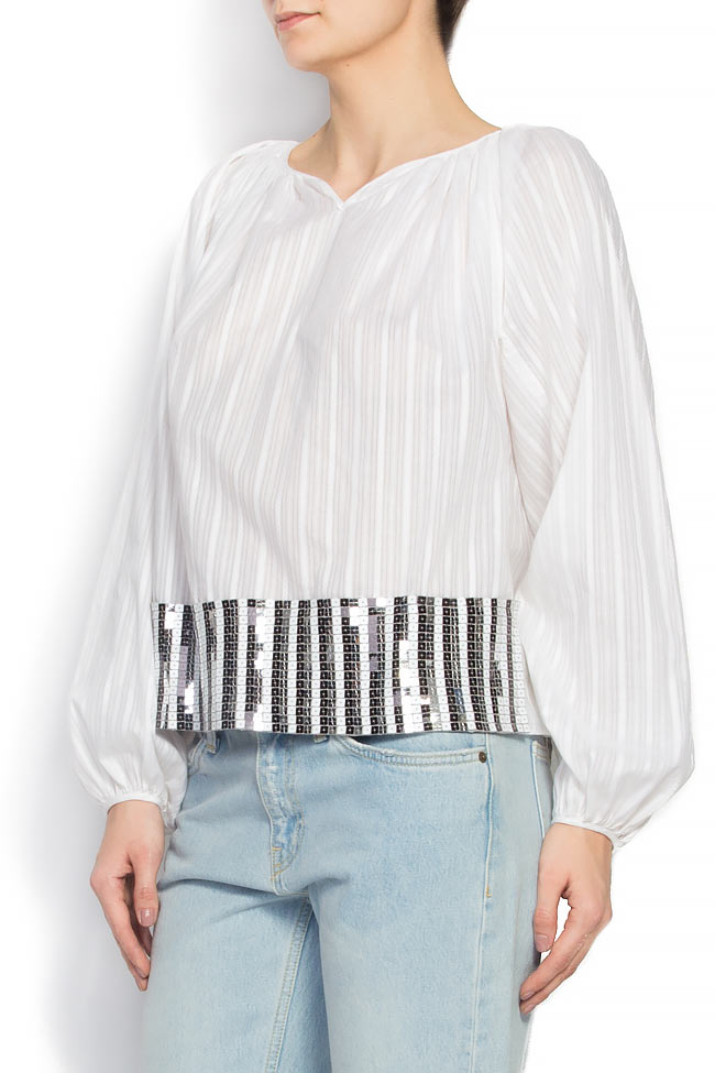 Embellished cotton blouse Daniela Barb image 1