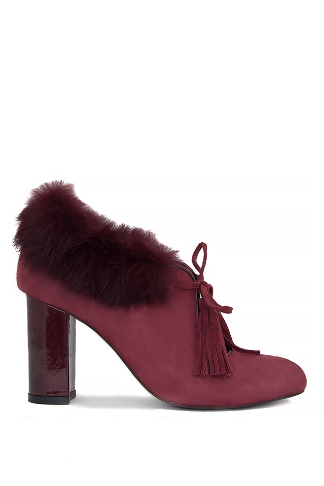 Fur leather ankle boots Ana Kaloni image 0