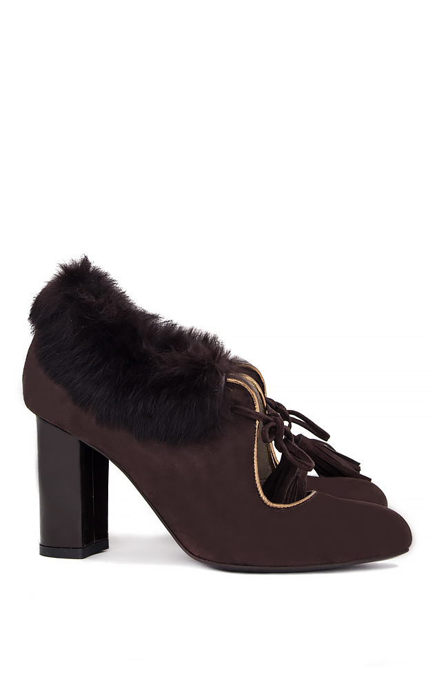 Fur leather ankle boots Ana Kaloni image 3