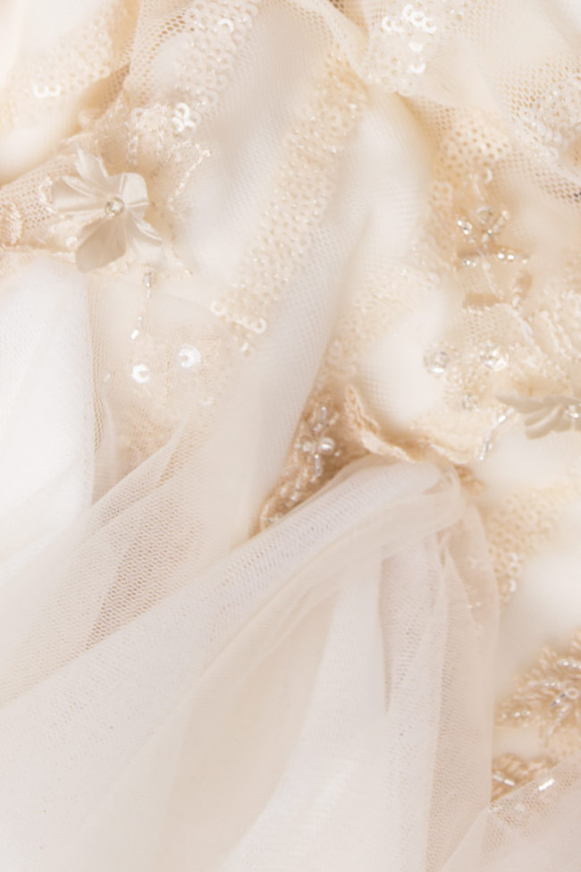 Embellished silk and tulle midi dress Nicole Enea image 3