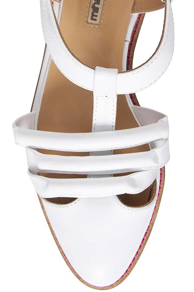 Sandales plates-formes en cuir  Mihaela Glavan  image 3