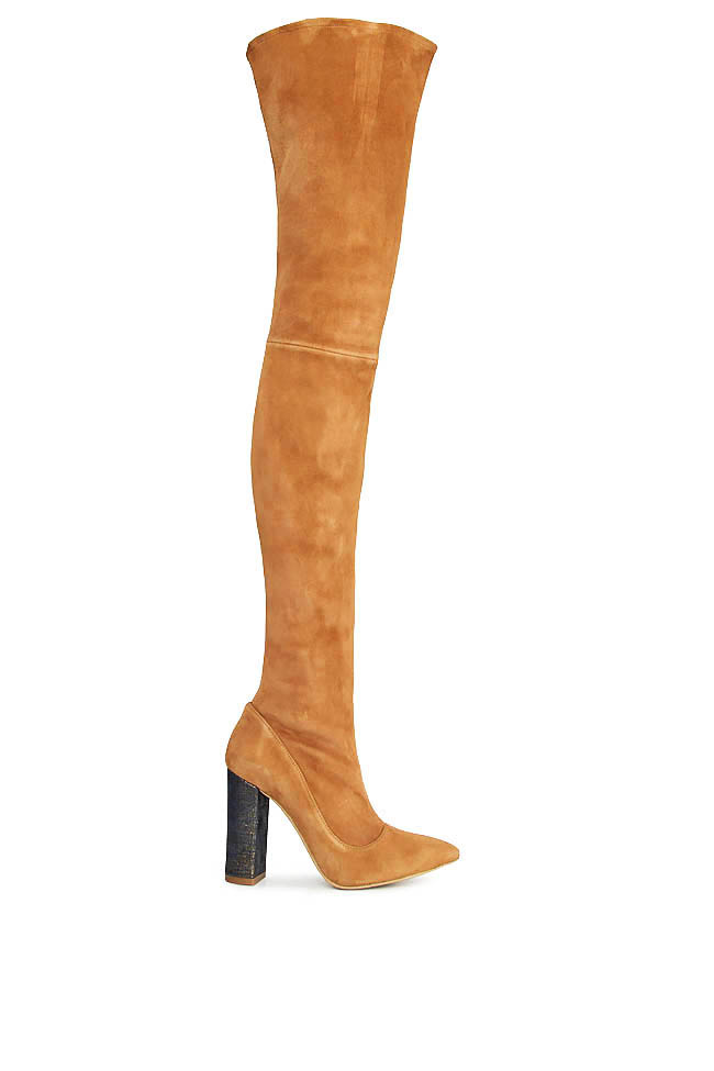 Stretch-suede over-the-knee boots Hannami image 0
