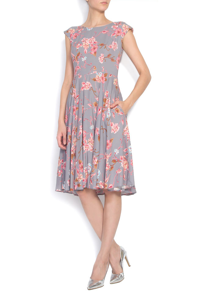 Robe en coton à imprimé fleuri  Oana Manolescu image 0