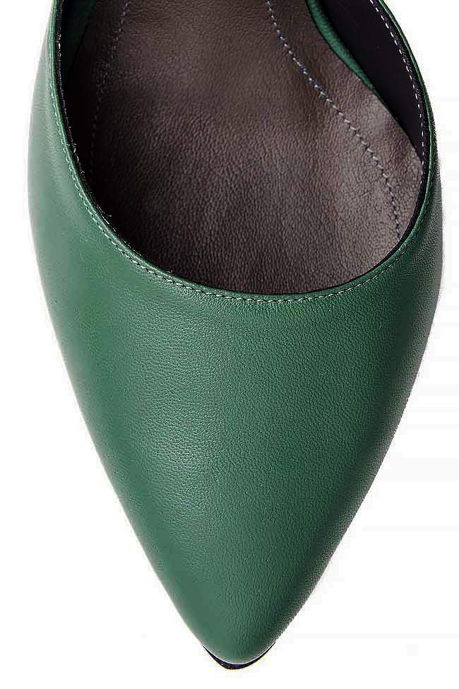 Pantofi din piele tip Mary Jane  Cristina Maxim imagine 3